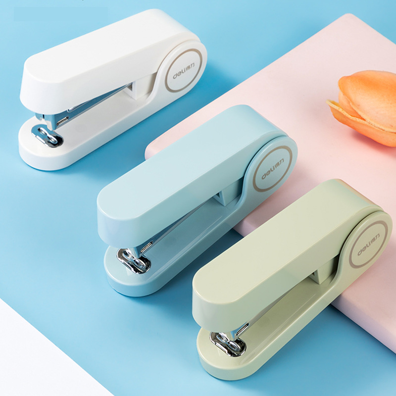 델리 TA302 스테이플러 소 제본 12 스테이플 가능 20 페이지 학생 사무실 문구 24/6