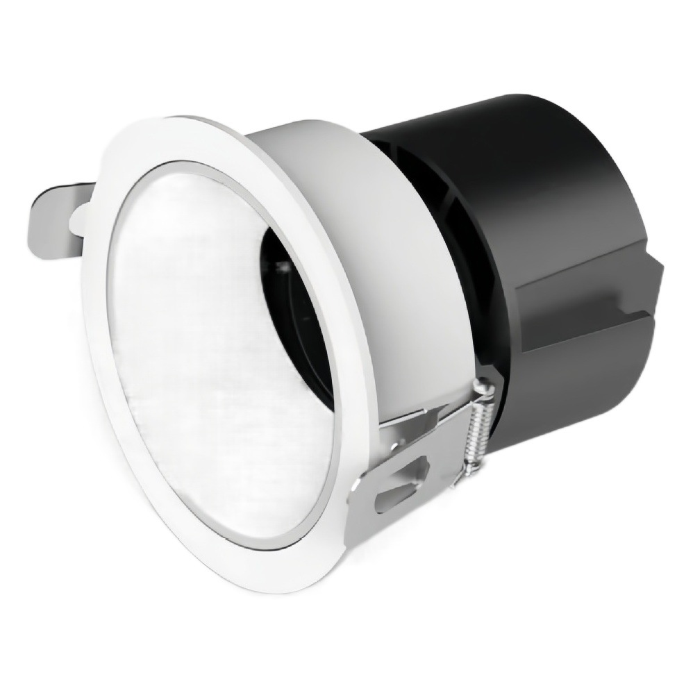 Lámpara de lavado de pared de tablero sin luz de gama alta pistola de techo blanco negro mate agujero abierto 75mm de alta pantalla se refiere a foco COB de espectro completo