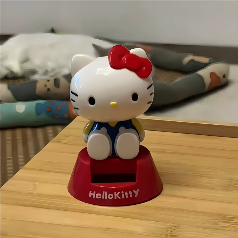 Solar-Powered Hello Kitty Doll (Hello Kitty), Decorative Accessory, Standard Size