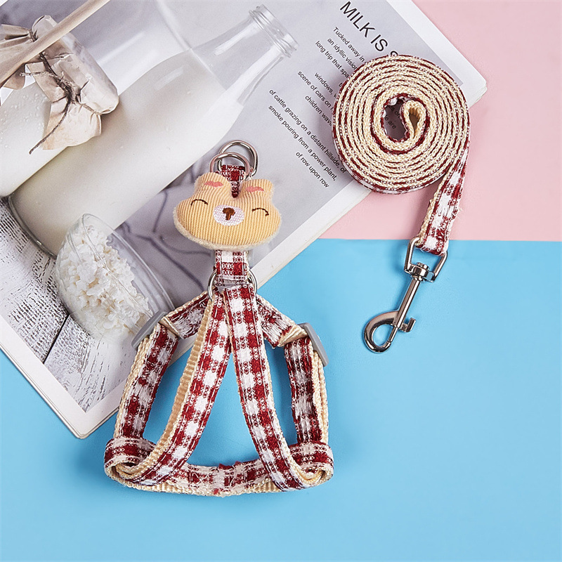 Nueva Correa transfronteriza para el pecho del animal doméstico nueva cuerda de perro mediana y pequeña perro chaleco perro tracción cuerda gato tracción