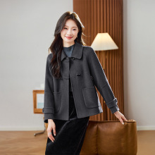 女式毛呢外套2025秋冬新款女装洋气减龄显高小个子羊毛大衣YE6505