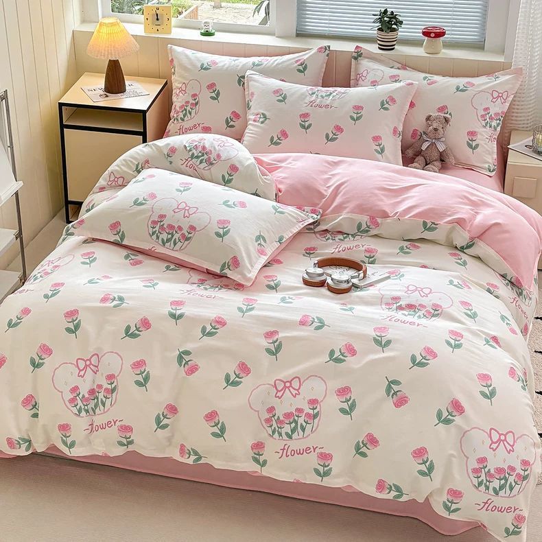 Pequeña cubierta de edredón de algodón fresco 150x180x200x230 cubierta de edredón de algodón completo dormitorio de estudiantes sola edredón individual