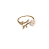 Crystal, zirconium, cute ring, jewelry, Japanese and Korean, flowered, micro incrustation, internet celebrity