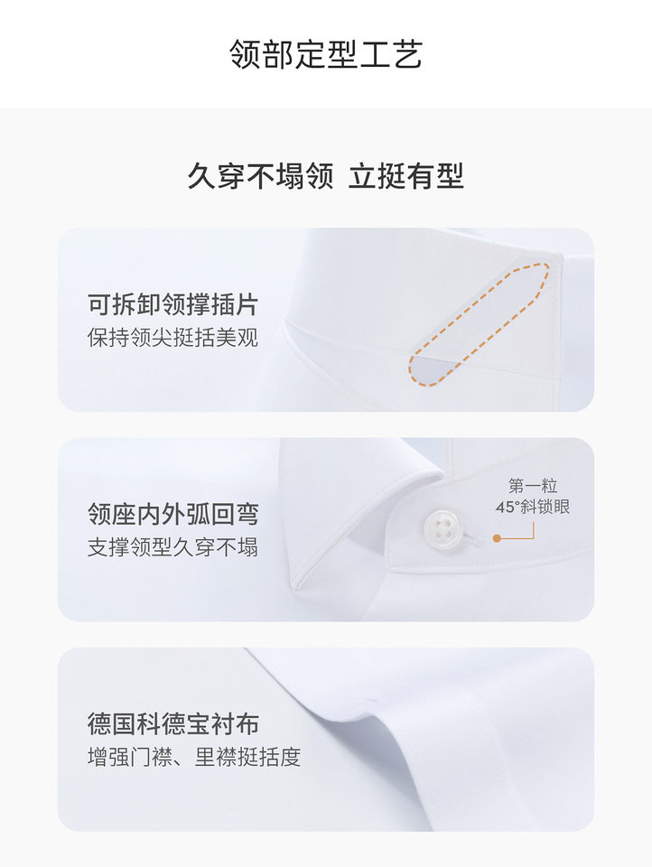 Áo sơ mi nam ngắn tay 100% cotton 230 sợi chống nhăn không cần ủi phong cách công sở — Sọc xám xanh - Áo tay ngắn 203, Trắng - Áo tay ngắn 001, Xanh nhạt - Áo tay ngắn 011, Xanh xám nhạt - Áo tay ngắn 006 chi tiết 15