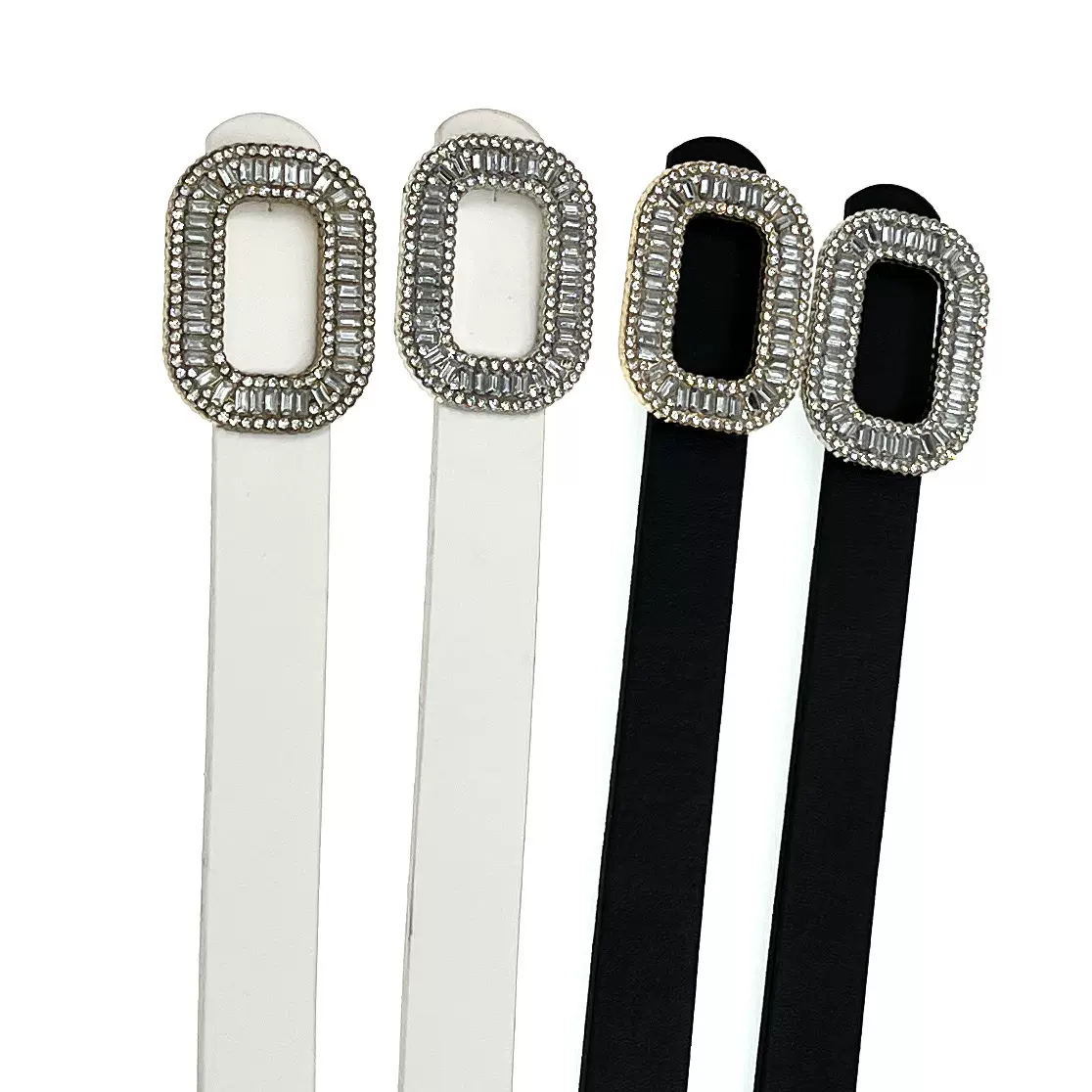 现货批发镶钻椭圆形扣女式简约腰带 时尚服饰配送小礼品皮带