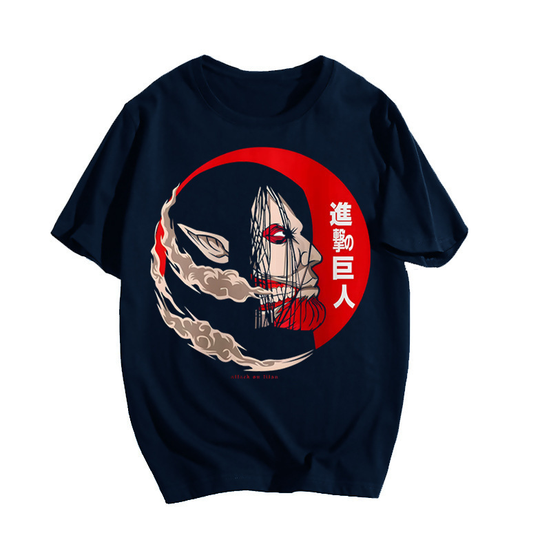 New Attack on Titan Attack Giant Animation Peripheral Short Sleeve T-Shirt Casual Sports Top
