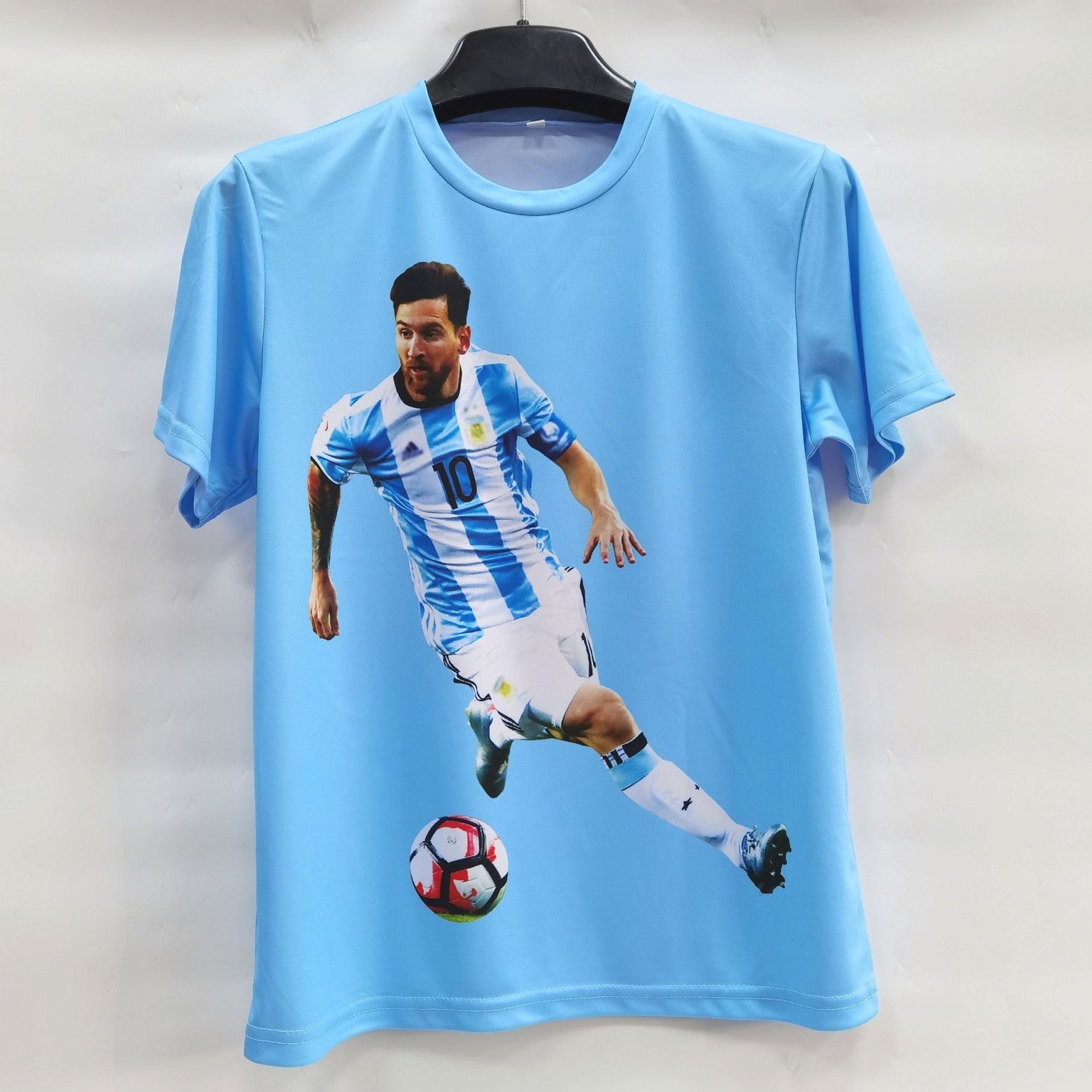 Summer Round-Neck Short-Sleeved Digital Printed Football Jerseys All-Star Jersey Set Zhongshan Fan Clothing Supply