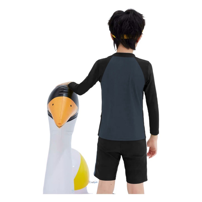 Traje de baño para niños protección solar de secado rápido dividida manga larga para niños y niñas traje de buceo cálido ropa de medusas cómoda traje de baño para niños medianos y grandes