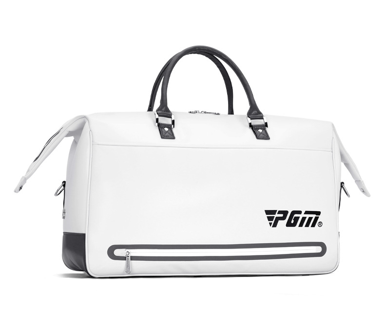 Túi đựng quần áo chơi gôn PGM da microfiber chống thấm nước, có ngăn giày riêng, kích thước 48×28×25 cm — YWB038-màu xám đen, YWB038-màu xám trắng, YWB038-Trắng xanh đậm chi tiết 12
