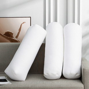 Manufacturer Wholesale Pillow Core Cylindrical High Elastic Pp Cotton Pillow Cross-Border Brushed Cloth Long Pillow Candy Core 20X60 Cervical Spine