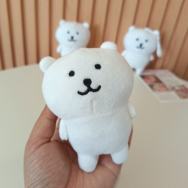 Korean version of new self-deprecating bear Malay bear plush key chain bag pendant doll doll cartoon doll wholesale