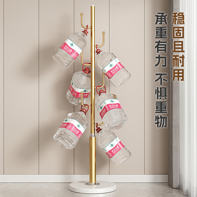 Coat Rack Bedroom Floor-Hanging Coat Rack Home Living Room Clothes Storage Rack Simple Space-Saving Elegant Small Clothes Rack