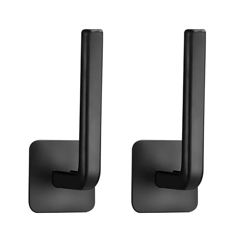 Punch-Free Negro gancho sin costuras perezoso RAG rack cocina montado en la pared de almacenamiento de tejido rack de almacenamiento de pared