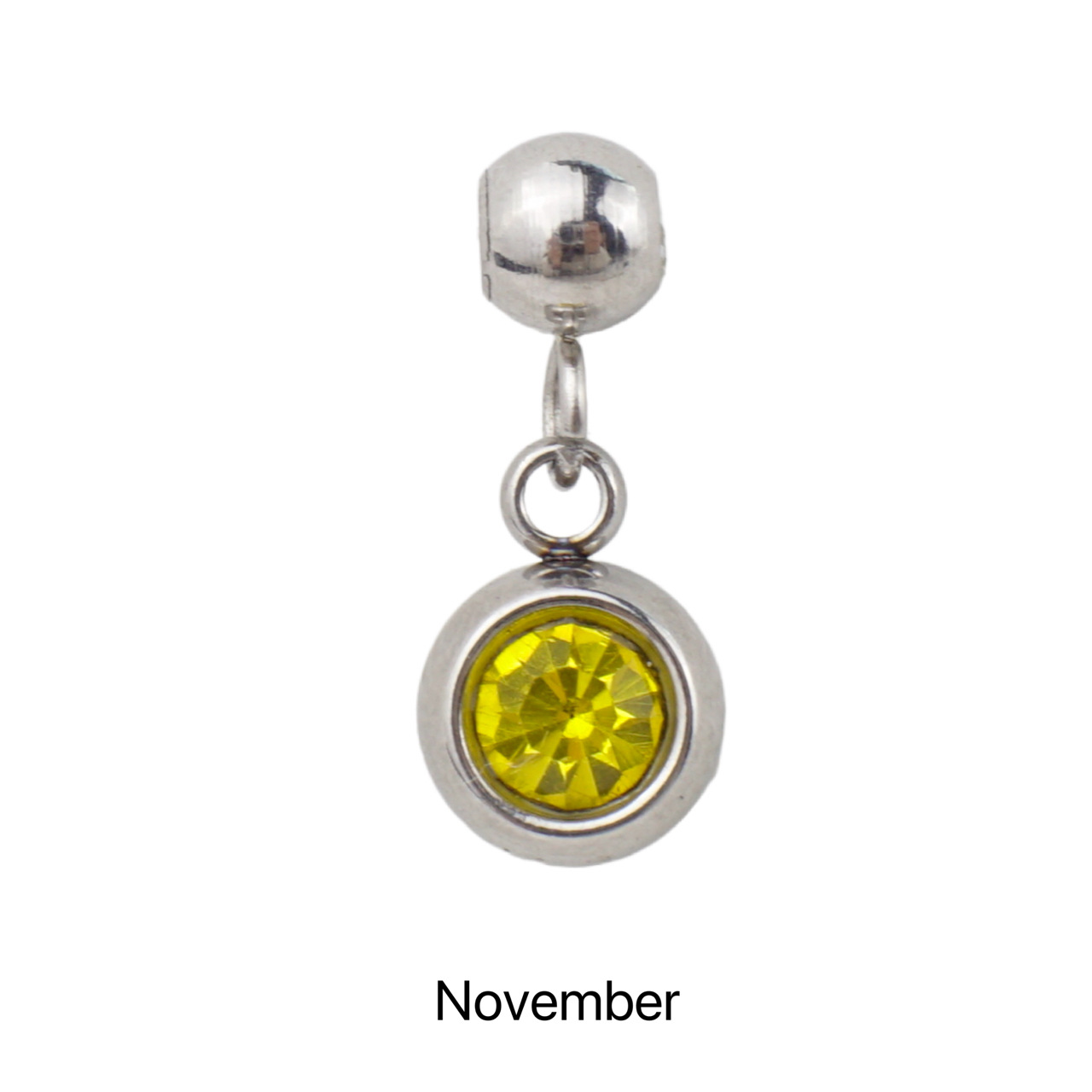 10g Weight Pendant Jewelry Making Type Birthstone Inlay Material DIY Jewelry Accessories Classification 5 PCS/Package Quantity 304 Stainless Steel Material Round Pattern All Seasons Season Simple Style Style 5 PCS/Package 304 Stainless Steel Birthstone Round Pendant 22