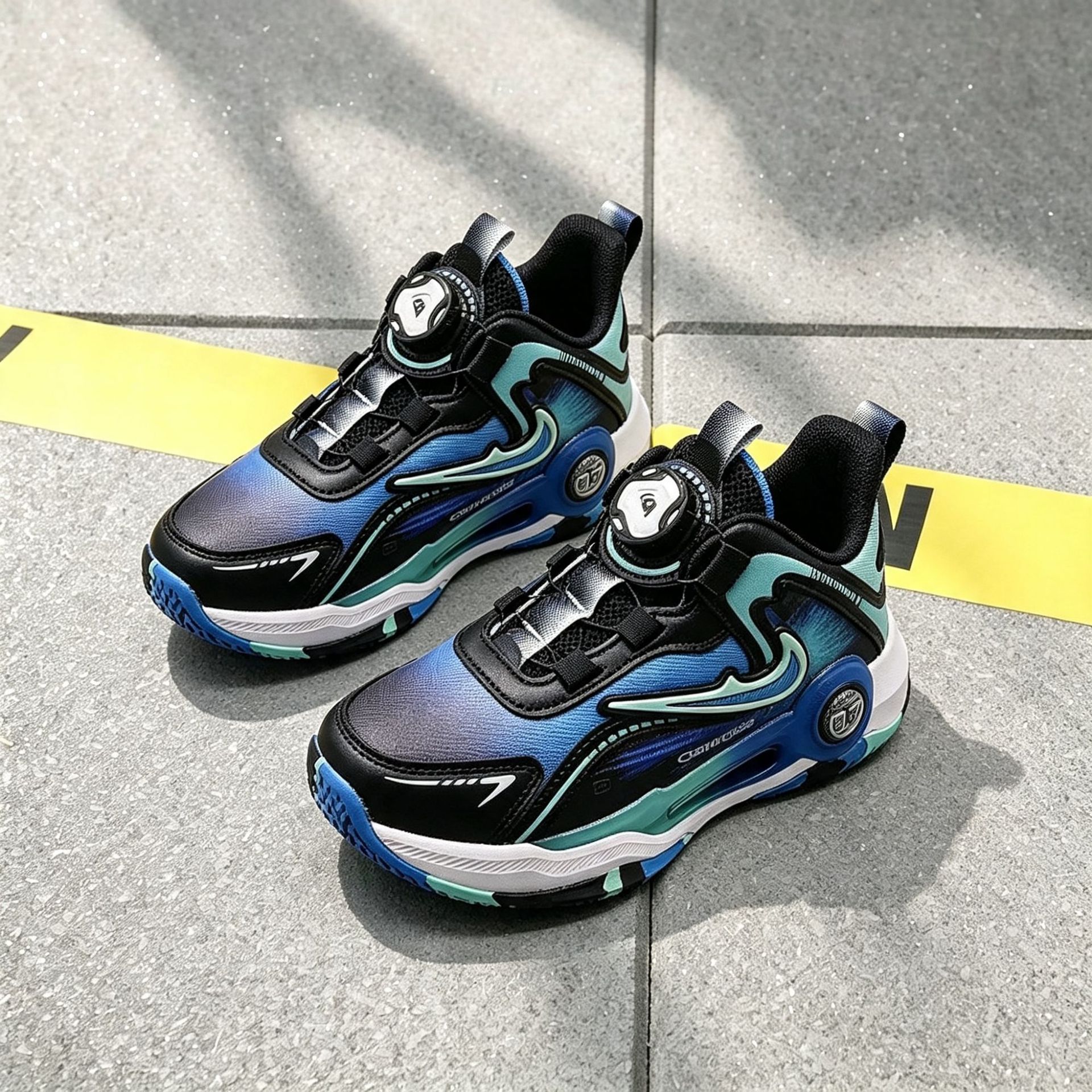 Zapatos de baloncesto con superficie de cuero, fricción, otoño de 2026, nuevos zapatos deportivos antideslizantes y resistentes al desgaste juvenil.