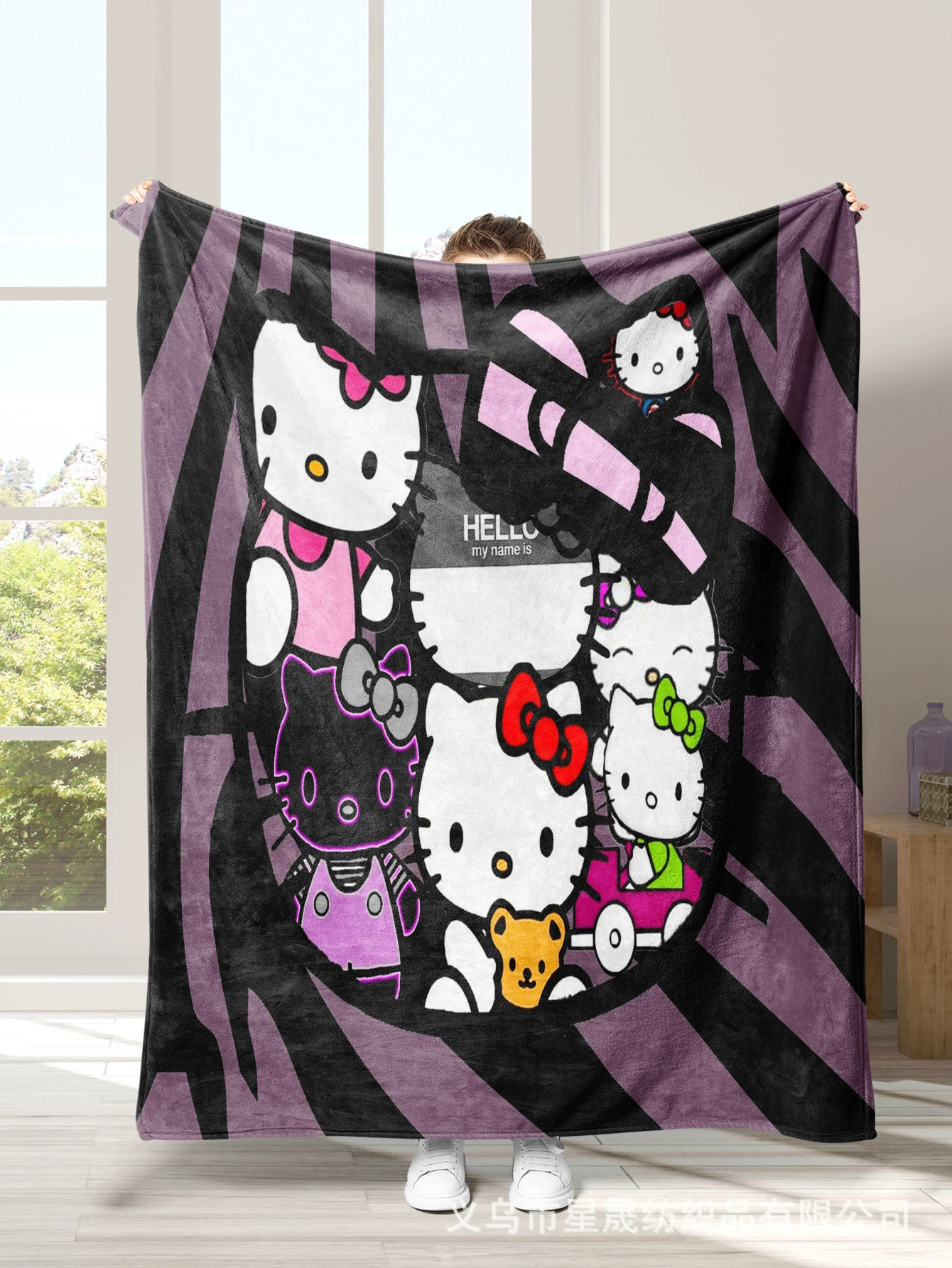 (Граница торговли), санрио, hello kitty, фланелевая стеганая простыня, хэллоуин