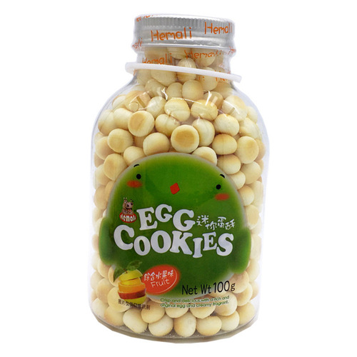 Imported from Vietnam, Hippopotamus mini egg puffs, children's food supplement, steamed buns, casual snacks and biscuits wholesale 100g