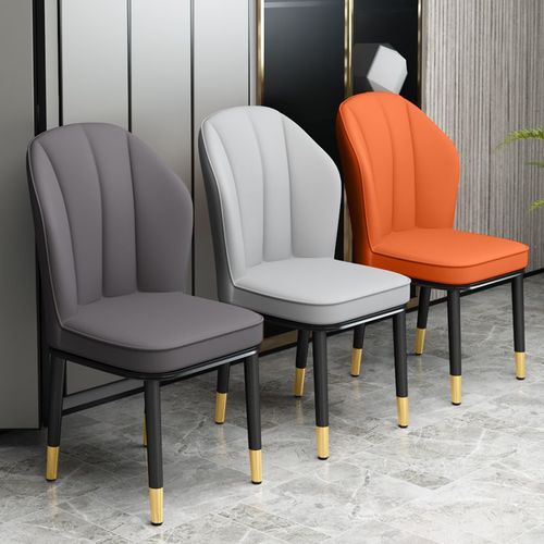 Nordic light luxury dining chair, home use minimalist modern restaurant backrest makeup bench, leisure table chairs hotel negotiation chairs