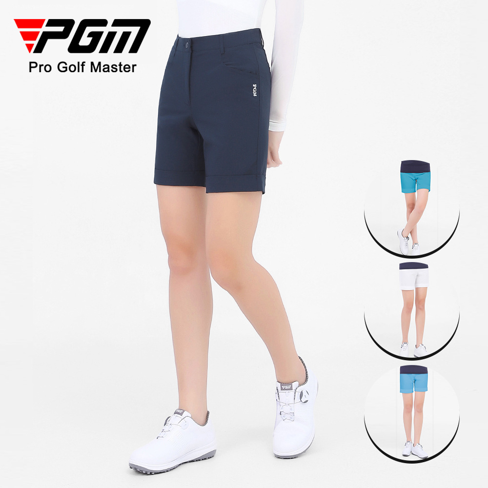 Quần short golf nữ co giãn nhanh khô PGM — KUZ101 màu xanh nhạt, KUZ101 màu xanh hải quân, KUZ101 màu trắng, KUZ101 màu xanh nước hồ