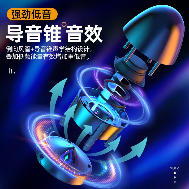 ロケット砲ノートパソコンデスクトップパソコン小音響usbミニスピーカー家庭用携帯電話サブウーファ有線|undefined
