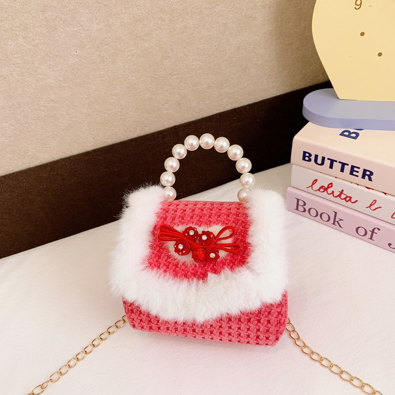 2025 nuevo bolso de Año Nuevo para niños, bolso de Año Nuevo rojo princesa para bebés