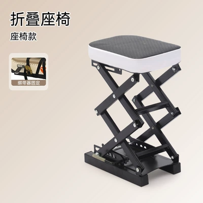 Electric motorcycle scooter electric motorcycle child seat front baby safety child sitting chair battery car stool (Electric car child seat) - black-ladder-folding-single-seat