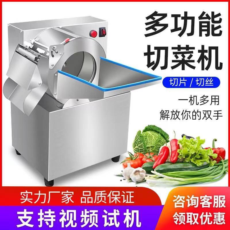 Stainless Steel Multifunctional Vegetable Cutter Commercial Canteen Electric Slice Cutting Machine Potato Slicer Vegetable Cutting Machine