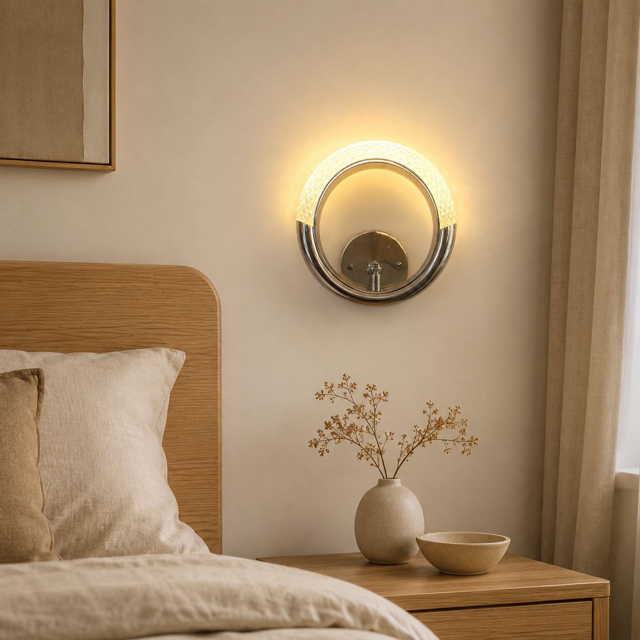 Decoración del dormitorio lámpara de cabezal de cama en el hogar nuevo dormitorio principal sala de estar escalera lámpara de pared de fondo moderna simple lámpara de pared de pasillo