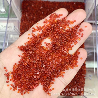 2mm天然水晶半宝石戒面贴面裸珠圆形鼓面发簪戒指贴面DIY饰品配件