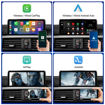 Car Navigation Screen with: Car display