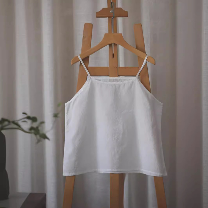 S2722 summer thin cotton sling bottoming vest short camisole loose bottoming shirt multi-color
