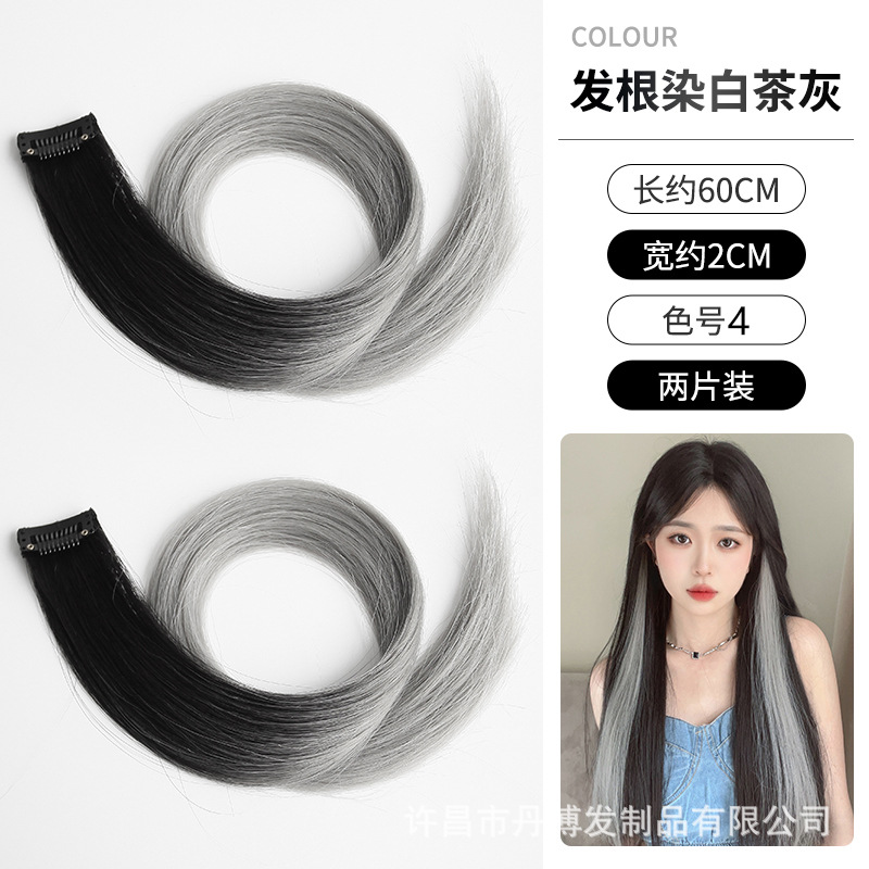 hair root dyed white tea ash