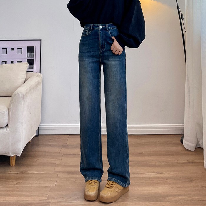 Narrow Loose-Fitting Jeans for Women 2025 New High-Waisted Slimming Straight-Leg Pants Casual Wide-Leg Pants Narrow Loose-Fitting Jeans for Women 2025 New High-Waisted Slimming Straight-Leg Pants Casual Wide-Leg Pants