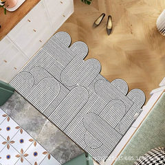 日式侘寂風絲圈入戶門墊防滑PVC玄關腳墊可裁剪耐髒地毯蹭土地墊