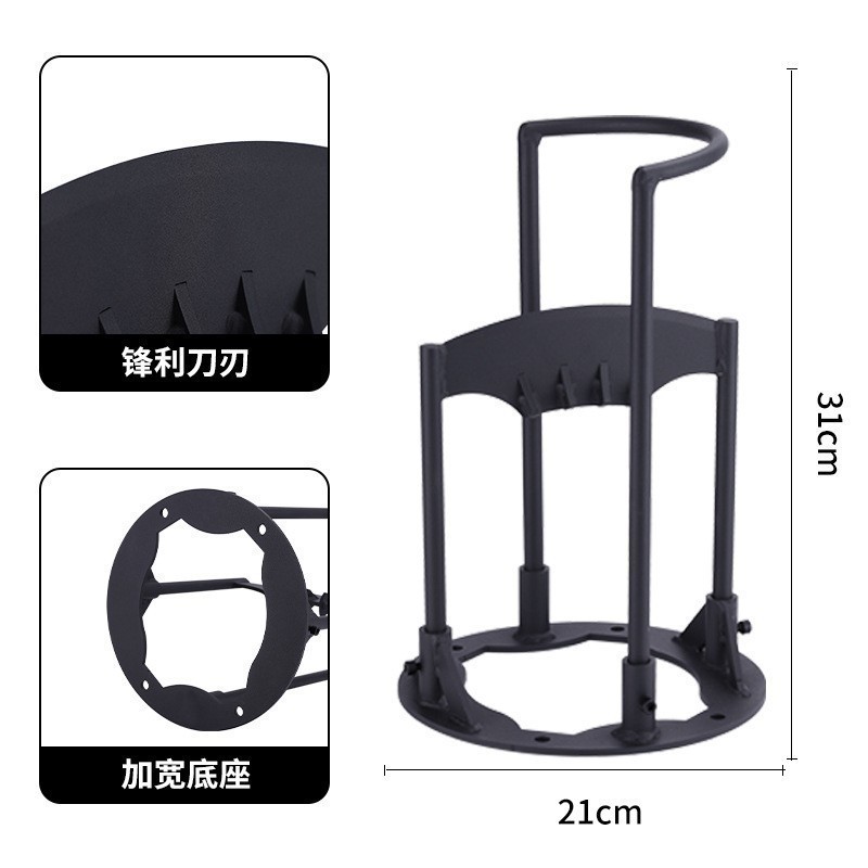 跨境新款拆卸手提式劈柴器户外野营柴火分离器家用劈柴工具劈柴架