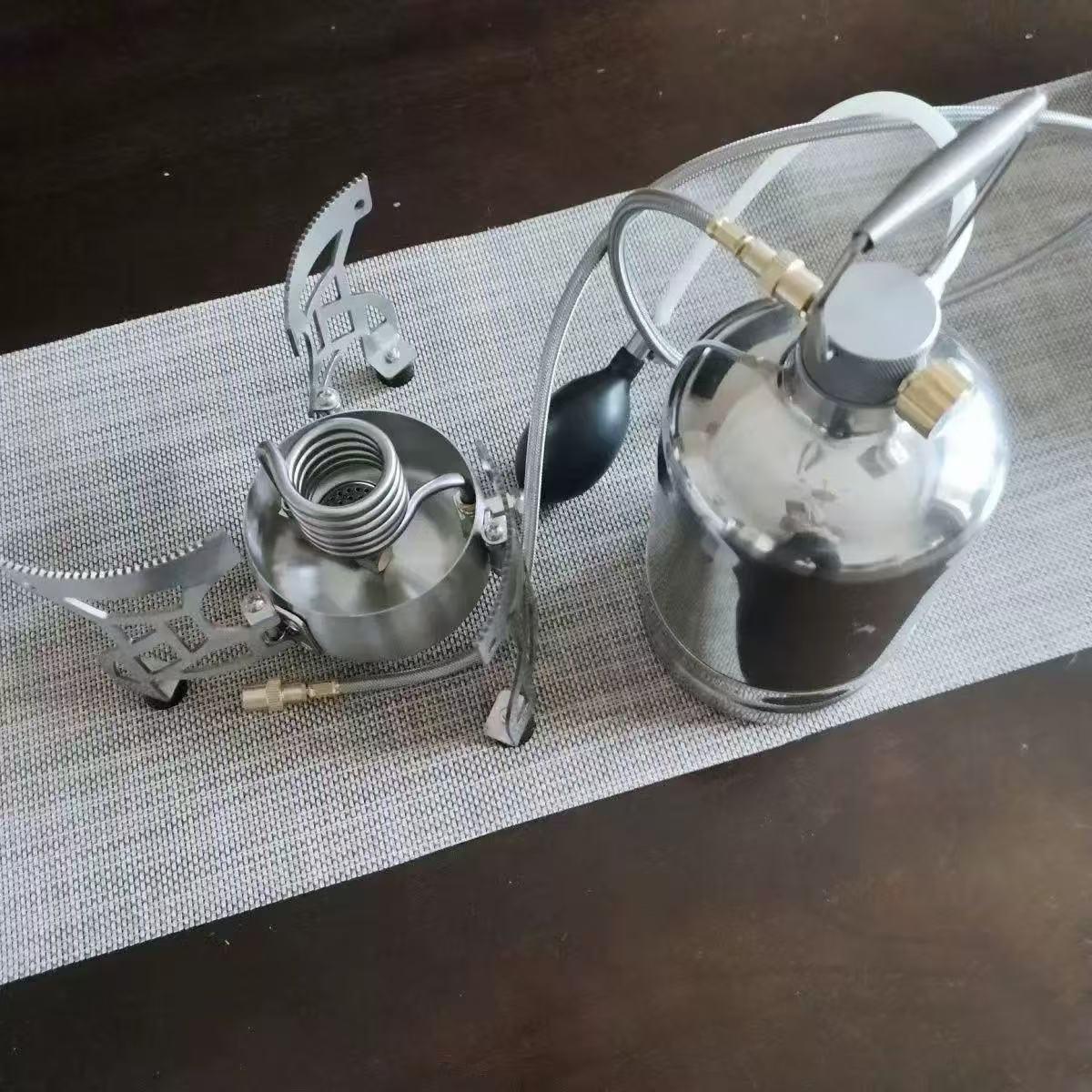 酒精气化炉分体式可调节气压酒精炉户外露营烧烤野餐钓鱼炉具炉灶