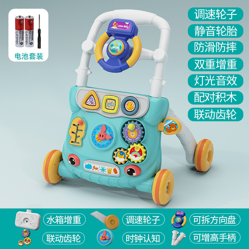 婴儿学步车手推车防侧翻宝宝可坐多功能助步车6-18个月儿童厂跨境|undefined