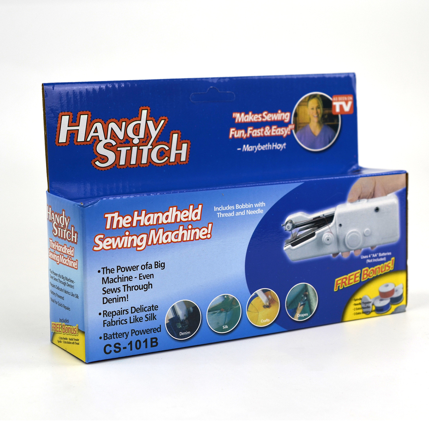 Máquina de coser portátil de mano Handy Stitch 101 Mini máquina de coser eléctrica Máquina de coser pequeña