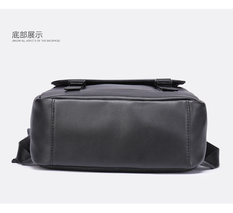 Ba lô nam da bò thật công sở đựng laptop 15,6 inch, ba lô du lịch ngoài trời — 816 màu đen, 9157 màu đen, 9197 màu đen, 8226 màu đen chi tiết 48