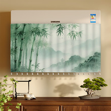 新中式竹子空调挡风帘防直吹挂式空调月子挡风板隔风卧室通用挂帘