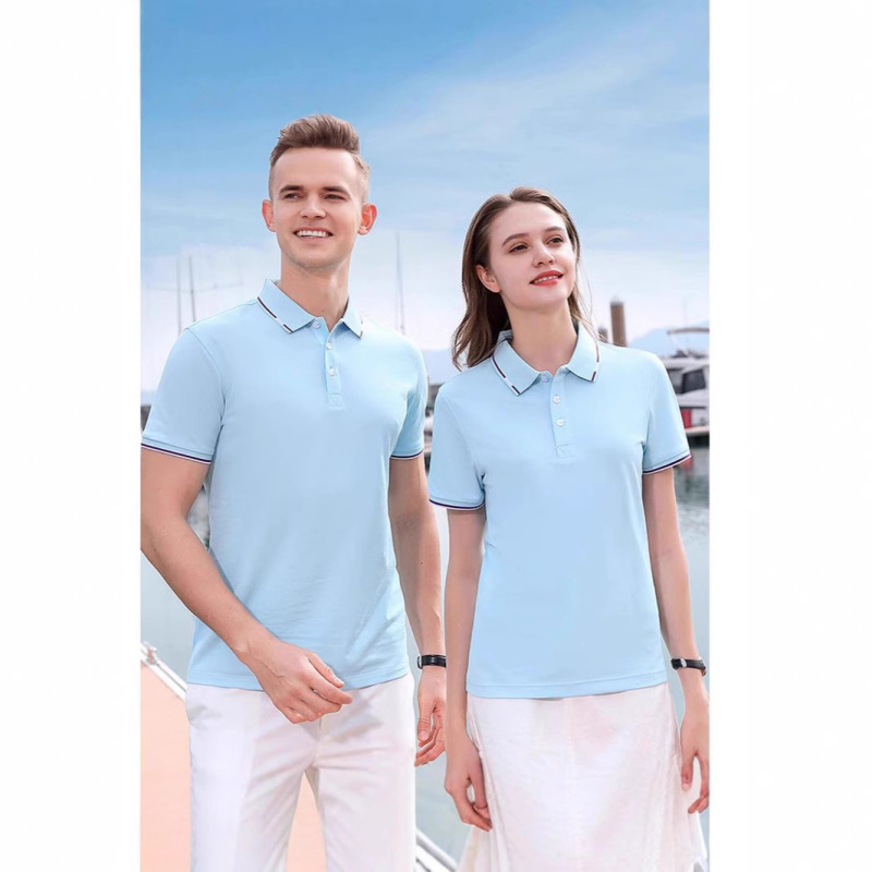 半袖アイスシルクコットンビジネスポロシャツカスタムプリントロゴ男性と女性の作業服広告文化Tシャツカスタム刺繍|undefined