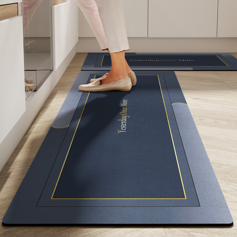 Diatom mud floor mat, household kitchen special absorbent oil-absorbing non-slip mat, modern simple style, easy to handle restaurant floor mat