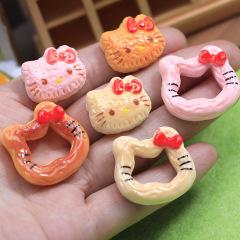 新型シミュレーションKT食パンビスケット樹脂部品DIYクリーム携帯ケース材料人形屋置物