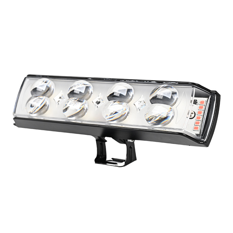 Lámpara de luz corta de tres lados de motocicleta LED flash de explosión de luz intensa exterior de farol integrado de pavimentación de carretera para vehículo eléctrico image 17