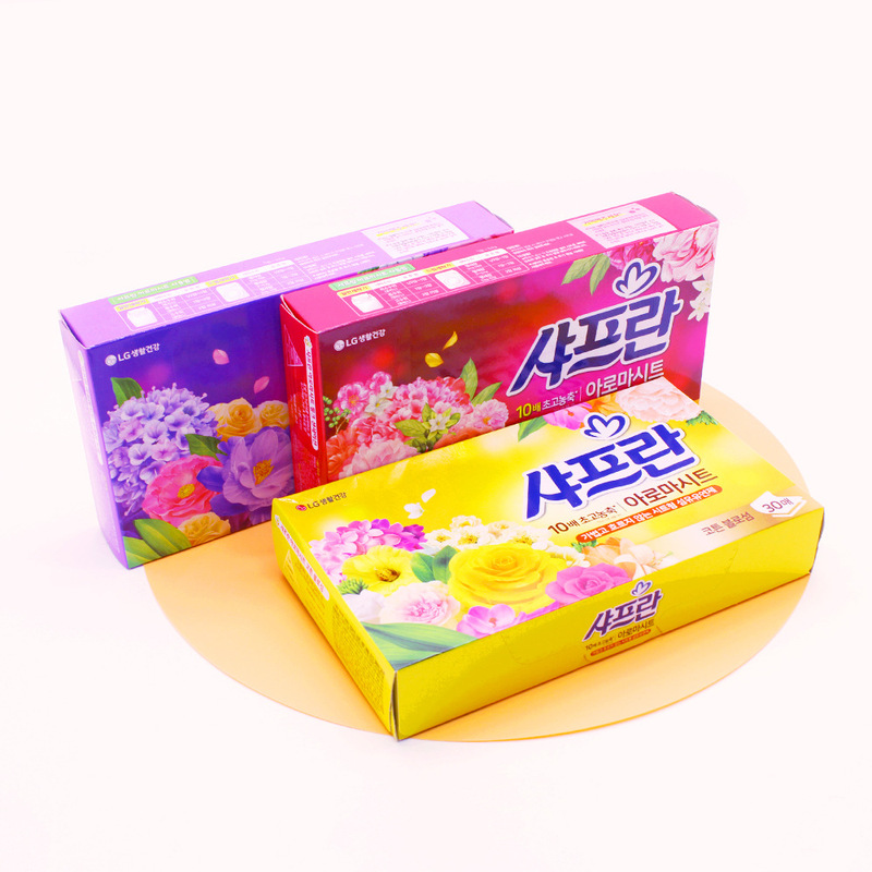 韓国から輸入されたlg舒福藍服柔順剤の花の香りと柔順紙の抽出式は持続的に香りを残します。|undefined
