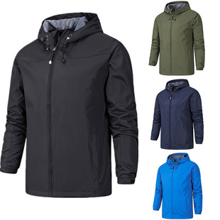 Printed Logo Cross-Border Wish Spring & Fall Jacket Men's Outdoor Couple's Mountaineering Sports Jacket Thin Jacket Women
