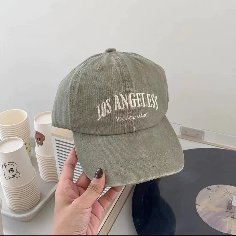  Universal Baseball Cap, Unisex Adjustable 56–58 cm, Water-Washed Style, 7.5 cm Brim