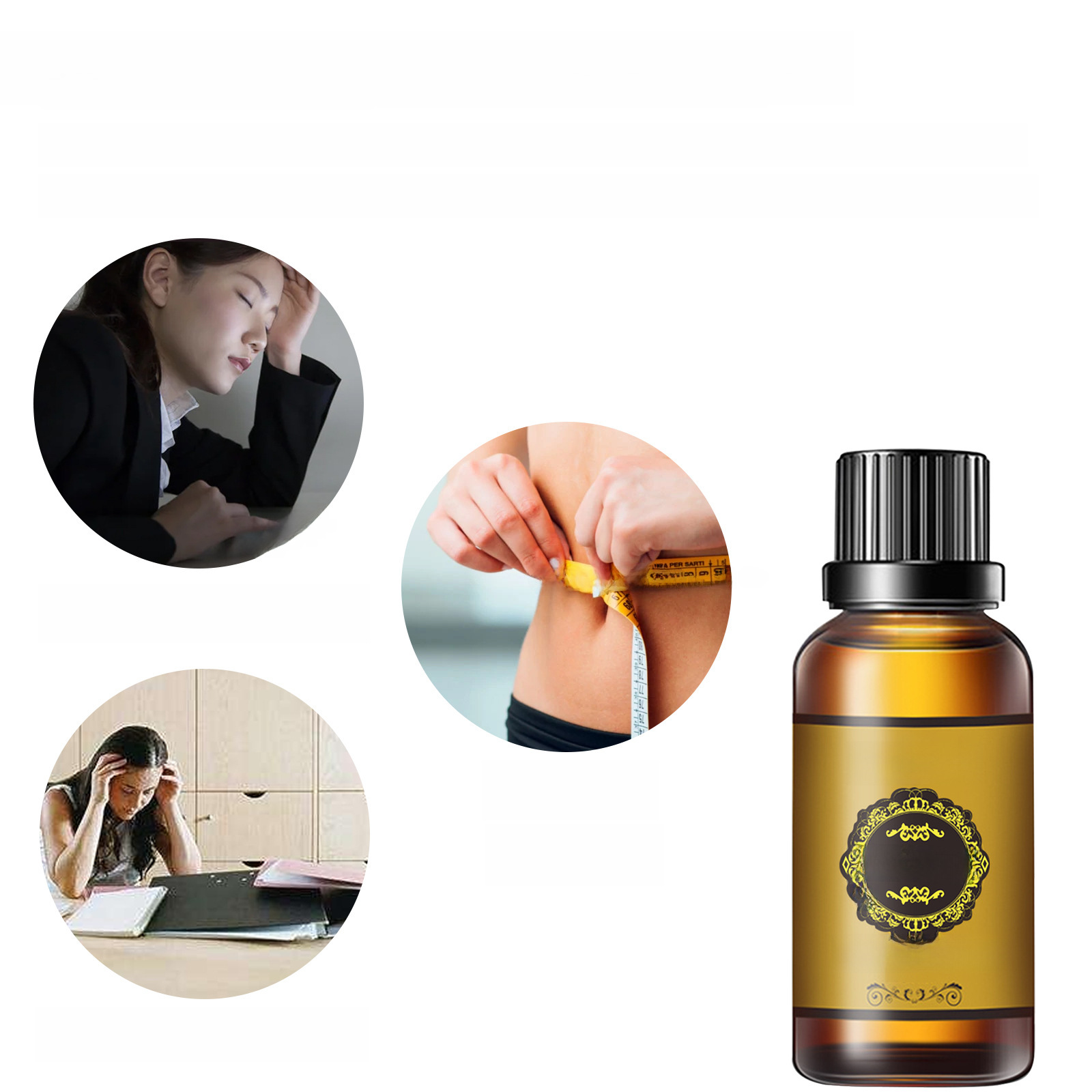 EELHOE 生薑緊緻精油纖體按摩大肚腩大腿肌肉塑形收腹纖體精油