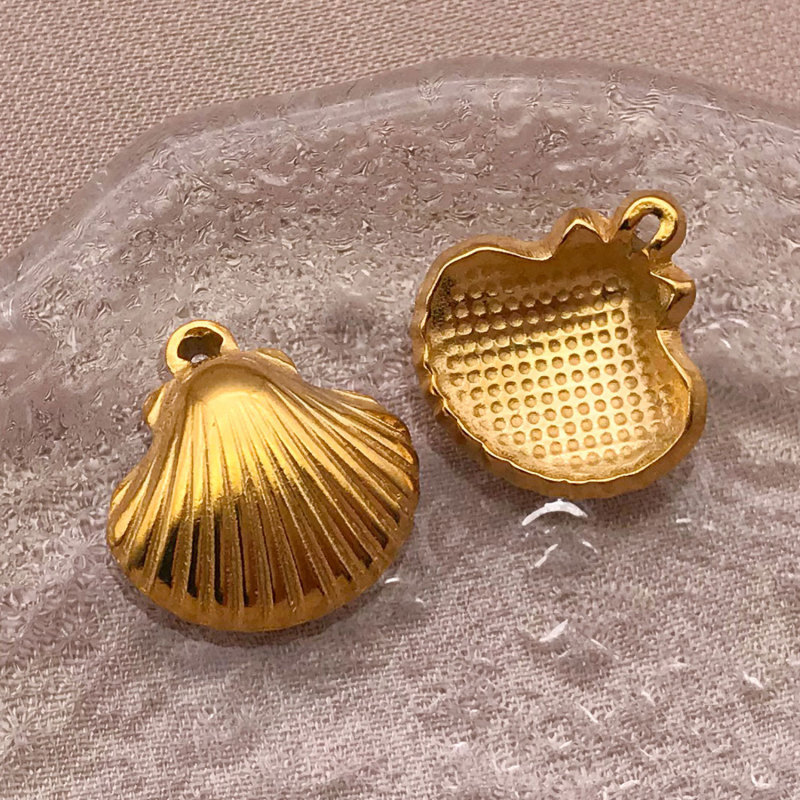 电镀金色不锈钢吊坠海洋系列海螺海星小挂件diy手链项链饰品配件|undefined