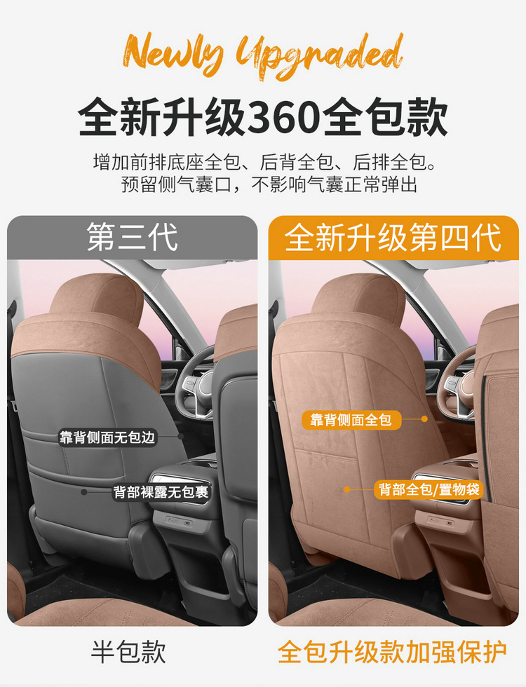 26 models of Wuling Starlight 560 car seat covers, suitable for all seasons, full coverage cushion, Ramus suede car seat covers